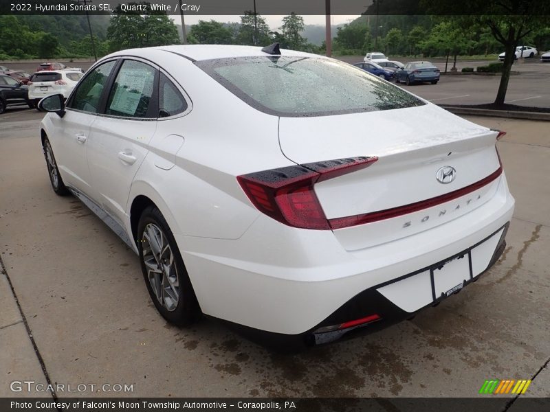 Quartz White / Gray 2022 Hyundai Sonata SEL