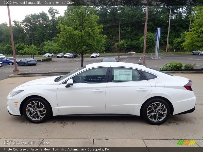Quartz White / Gray 2022 Hyundai Sonata SEL
