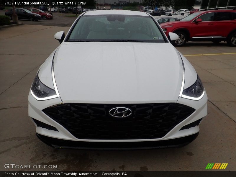 Quartz White / Gray 2022 Hyundai Sonata SEL