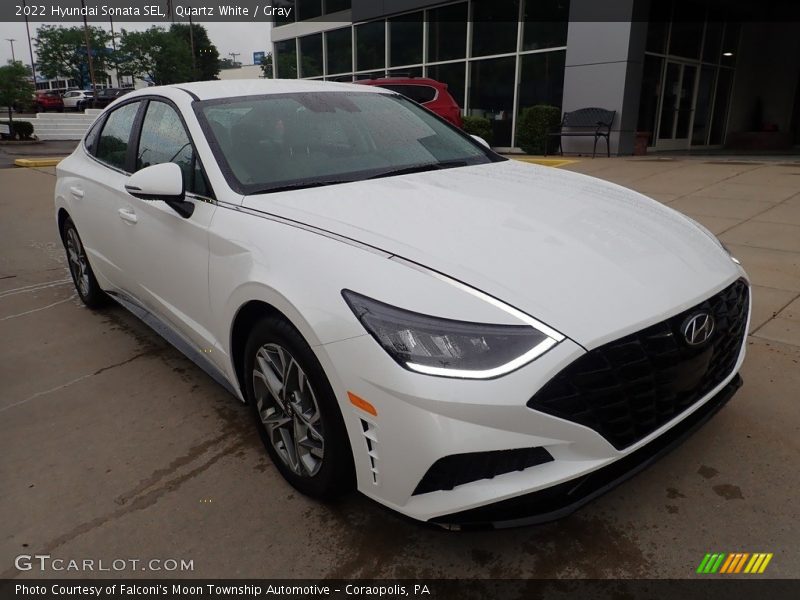 Quartz White / Gray 2022 Hyundai Sonata SEL