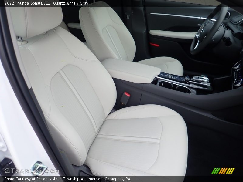 Quartz White / Gray 2022 Hyundai Sonata SEL