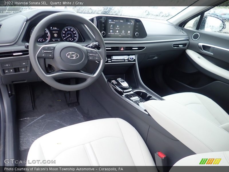 Quartz White / Gray 2022 Hyundai Sonata SEL