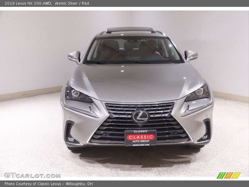 Atomic Silver / Red 2019 Lexus NX 300 AWD