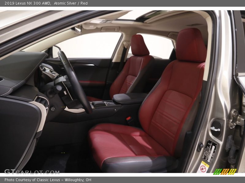 Atomic Silver / Red 2019 Lexus NX 300 AWD