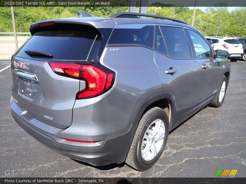 Satin Steel Metallic / Jet Black 2020 GMC Terrain SLE AWD