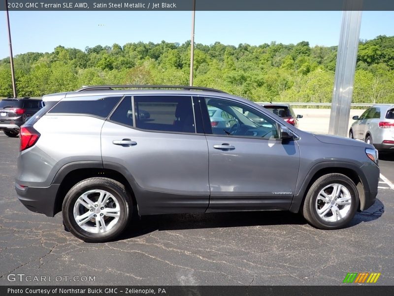 Satin Steel Metallic / Jet Black 2020 GMC Terrain SLE AWD