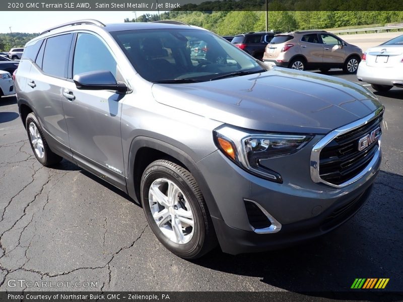Satin Steel Metallic / Jet Black 2020 GMC Terrain SLE AWD