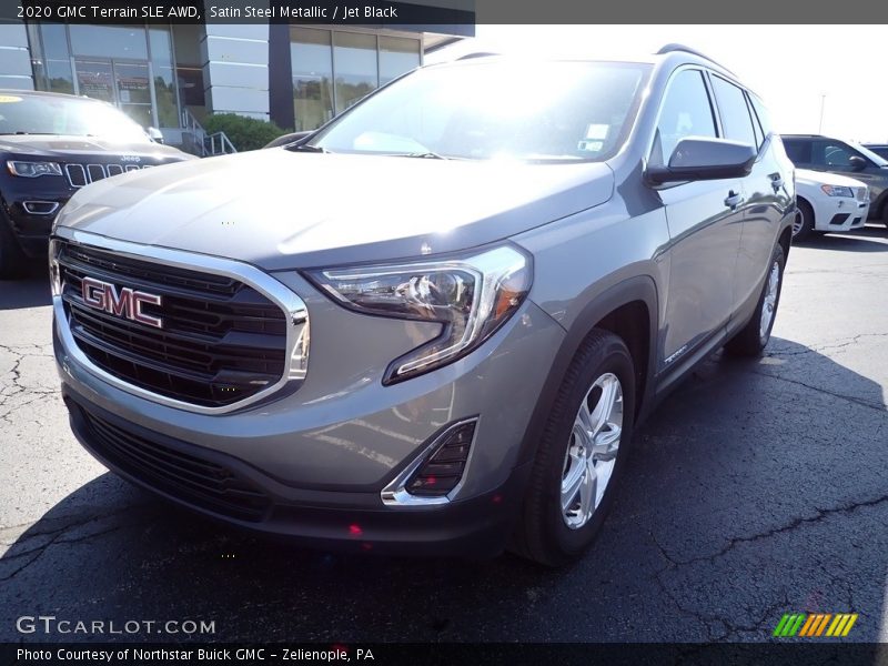 Satin Steel Metallic / Jet Black 2020 GMC Terrain SLE AWD