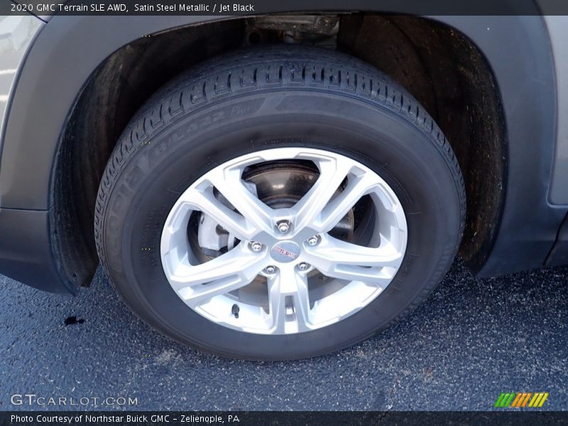 Satin Steel Metallic / Jet Black 2020 GMC Terrain SLE AWD