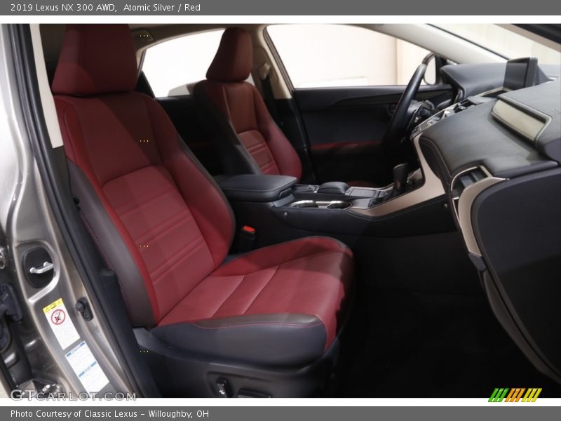Atomic Silver / Red 2019 Lexus NX 300 AWD