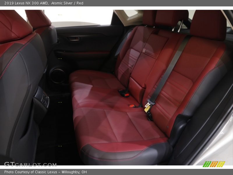 Atomic Silver / Red 2019 Lexus NX 300 AWD