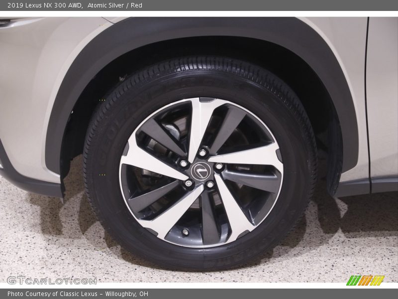 Atomic Silver / Red 2019 Lexus NX 300 AWD