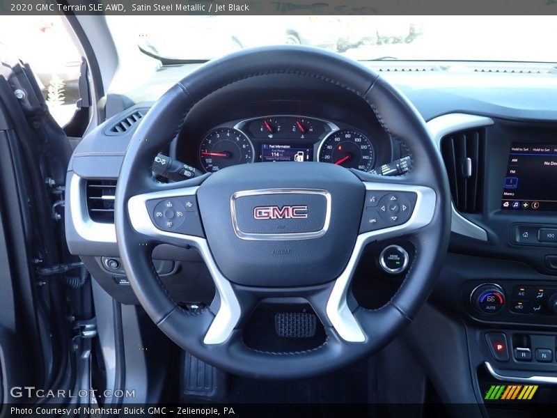 Satin Steel Metallic / Jet Black 2020 GMC Terrain SLE AWD