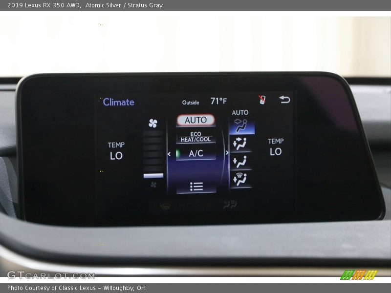 Atomic Silver / Stratus Gray 2019 Lexus RX 350 AWD