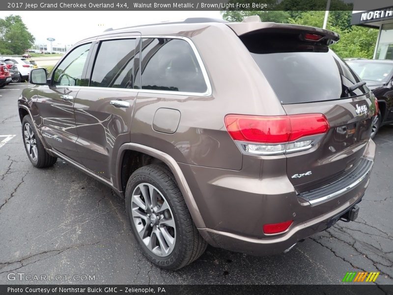 Walnut Brown Metallic / Brown/Light Frost Beige 2017 Jeep Grand Cherokee Overland 4x4
