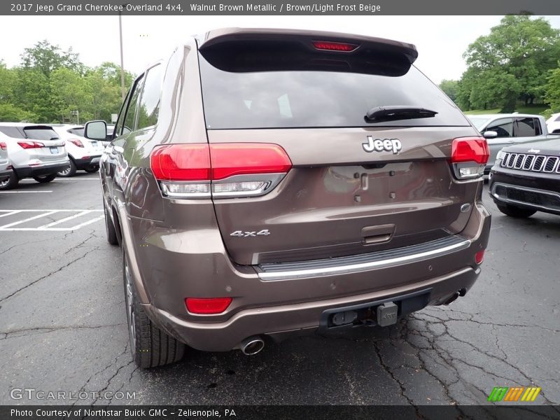 Walnut Brown Metallic / Brown/Light Frost Beige 2017 Jeep Grand Cherokee Overland 4x4