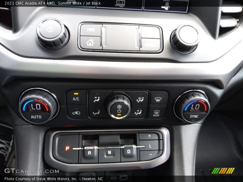 Controls of 2021 Acadia AT4 AWD