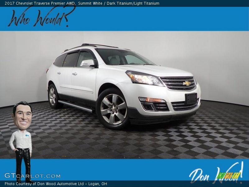 Summit White / Dark Titanium/Light Titanium 2017 Chevrolet Traverse Premier AWD