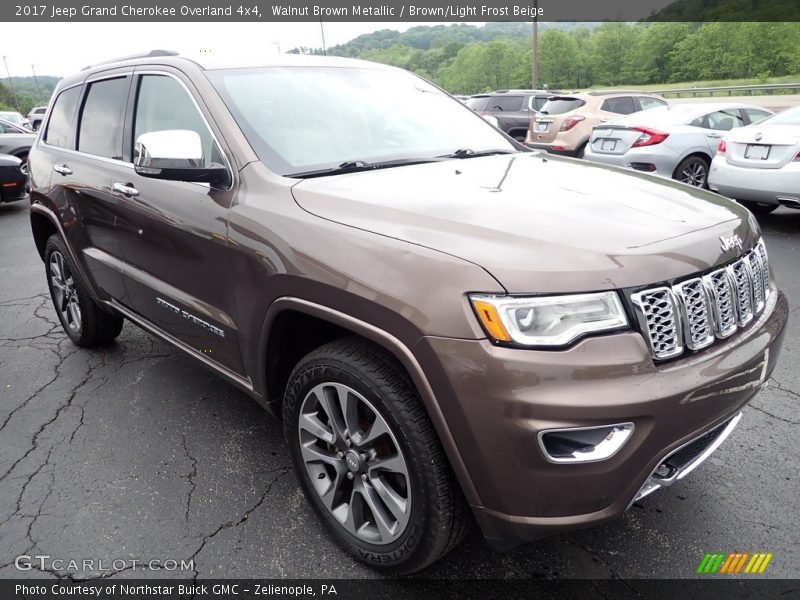 Walnut Brown Metallic / Brown/Light Frost Beige 2017 Jeep Grand Cherokee Overland 4x4