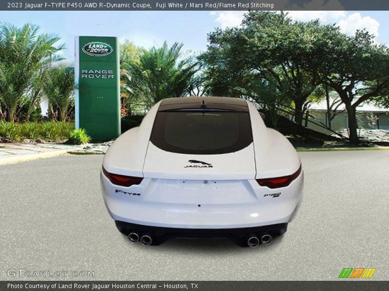 Fuji White / Mars Red/Flame Red Stitching 2023 Jaguar F-TYPE P450 AWD R-Dynamic Coupe