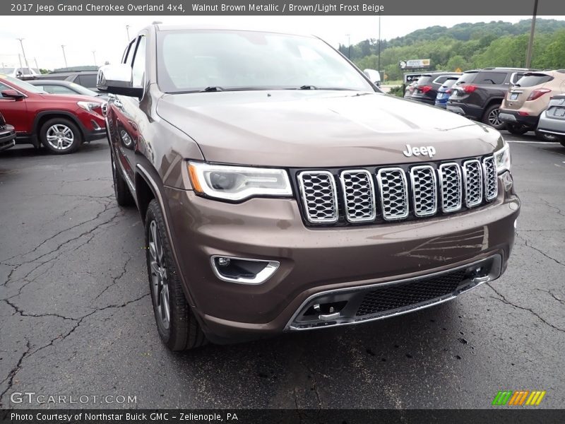 Walnut Brown Metallic / Brown/Light Frost Beige 2017 Jeep Grand Cherokee Overland 4x4
