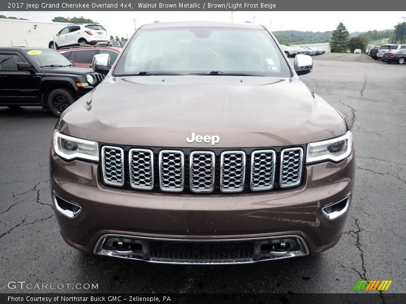 Walnut Brown Metallic / Brown/Light Frost Beige 2017 Jeep Grand Cherokee Overland 4x4