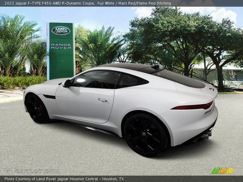Fuji White / Mars Red/Flame Red Stitching 2023 Jaguar F-TYPE P450 AWD R-Dynamic Coupe