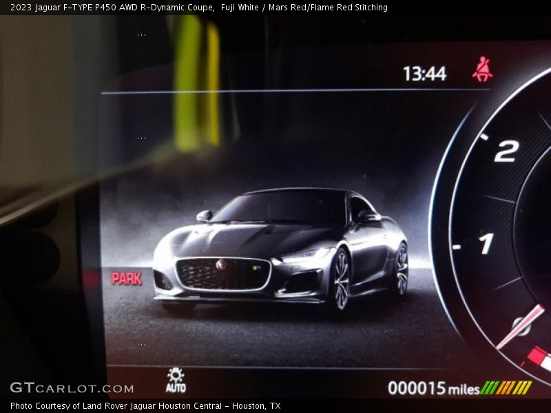 Fuji White / Mars Red/Flame Red Stitching 2023 Jaguar F-TYPE P450 AWD R-Dynamic Coupe