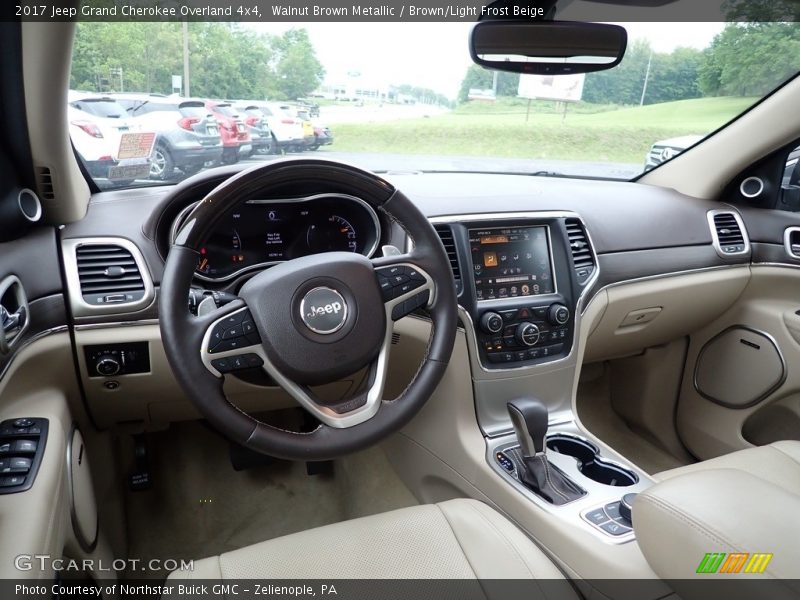 Walnut Brown Metallic / Brown/Light Frost Beige 2017 Jeep Grand Cherokee Overland 4x4