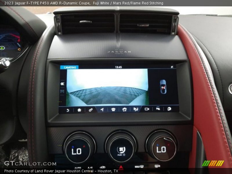 Fuji White / Mars Red/Flame Red Stitching 2023 Jaguar F-TYPE P450 AWD R-Dynamic Coupe