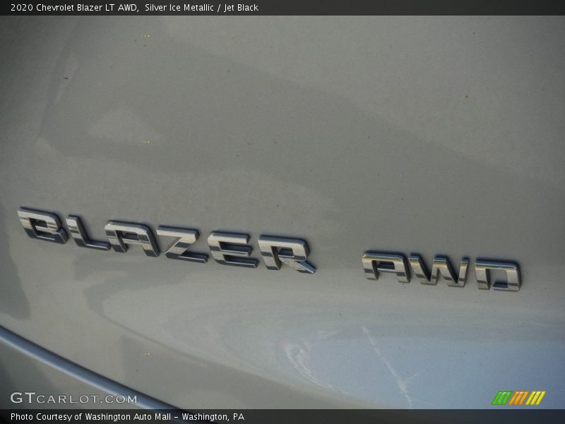 Silver Ice Metallic / Jet Black 2020 Chevrolet Blazer LT AWD