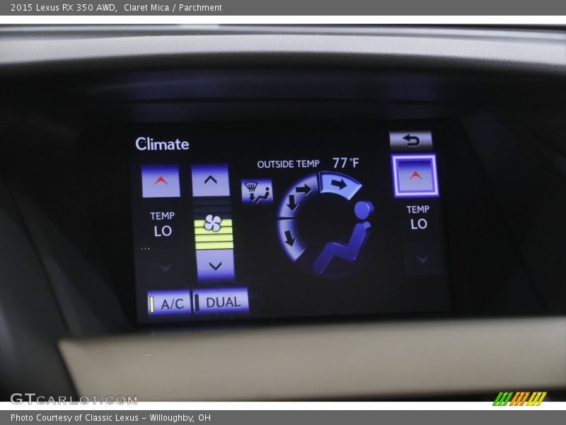 Claret Mica / Parchment 2015 Lexus RX 350 AWD