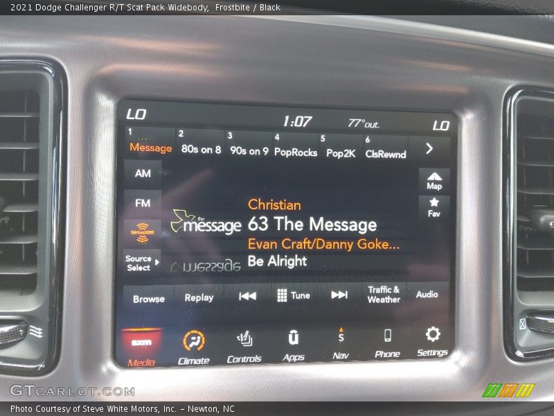 Frostbite / Black 2021 Dodge Challenger R/T Scat Pack Widebody