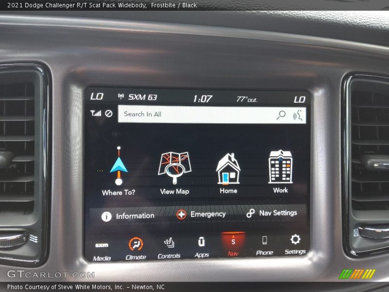 Frostbite / Black 2021 Dodge Challenger R/T Scat Pack Widebody