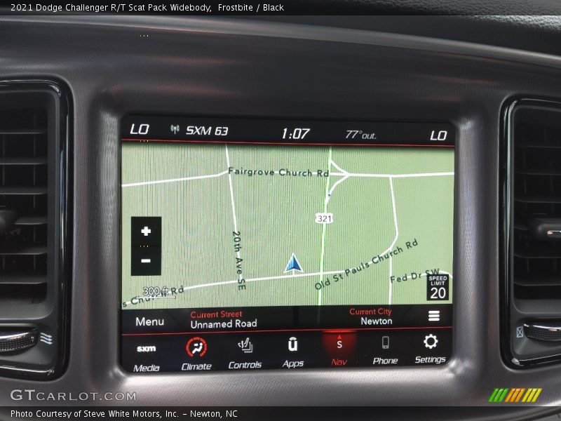 Frostbite / Black 2021 Dodge Challenger R/T Scat Pack Widebody