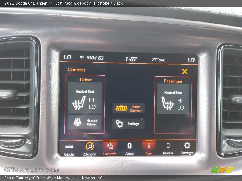 Frostbite / Black 2021 Dodge Challenger R/T Scat Pack Widebody