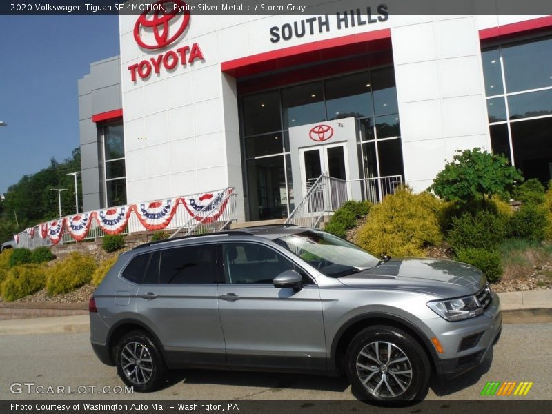 Pyrite Silver Metallic / Storm Gray 2020 Volkswagen Tiguan SE 4MOTION