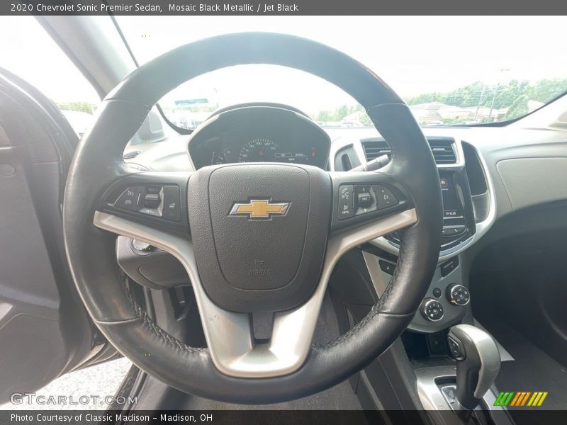 Mosaic Black Metallic / Jet Black 2020 Chevrolet Sonic Premier Sedan
