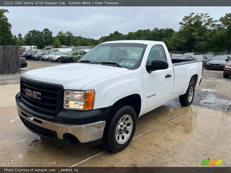 Summit White / Dark Titanium 2013 GMC Sierra 1500 Regular Cab