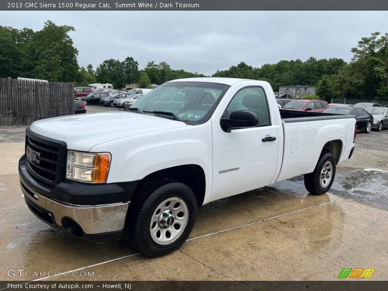 Summit White / Dark Titanium 2013 GMC Sierra 1500 Regular Cab