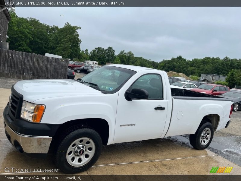 Summit White / Dark Titanium 2013 GMC Sierra 1500 Regular Cab