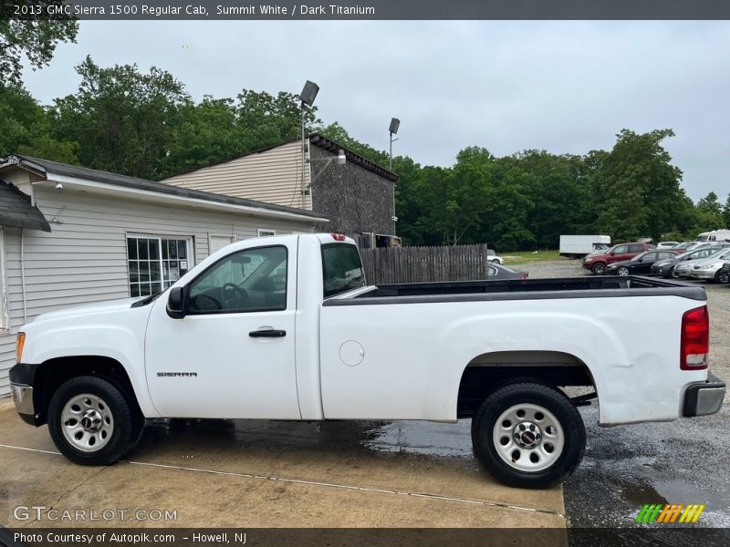 Summit White / Dark Titanium 2013 GMC Sierra 1500 Regular Cab