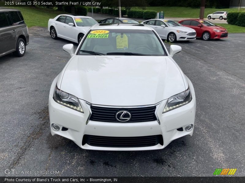 Starfire Pearl / Light Gray 2015 Lexus GS 350 Sedan