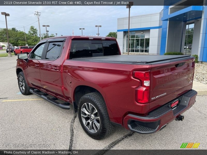 Cajun Red Tintcoat / Jet Black 2019 Chevrolet Silverado 1500 RST Crew Cab 4WD