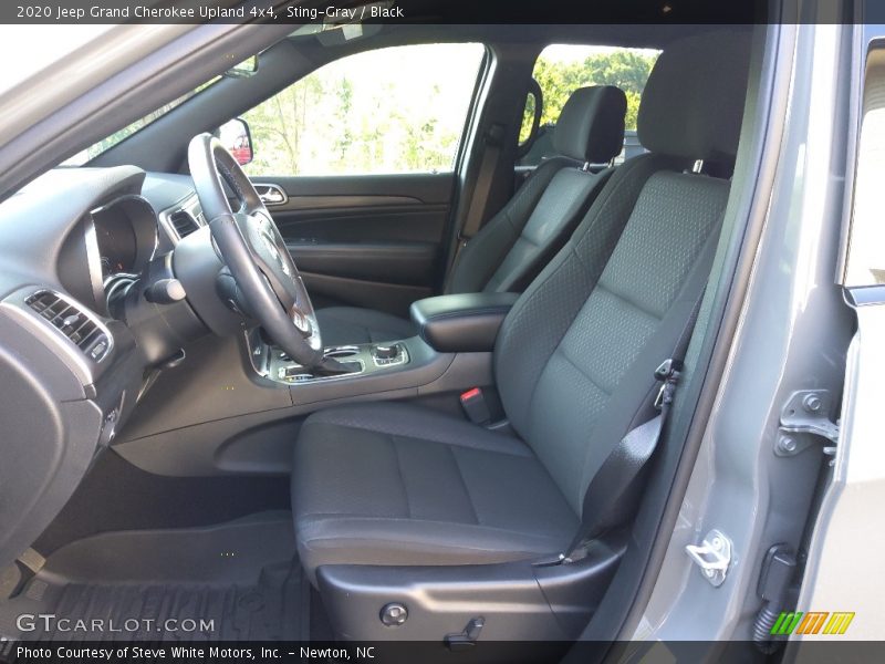 Front Seat of 2020 Grand Cherokee Upland 4x4