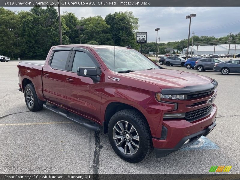 Cajun Red Tintcoat / Jet Black 2019 Chevrolet Silverado 1500 RST Crew Cab 4WD