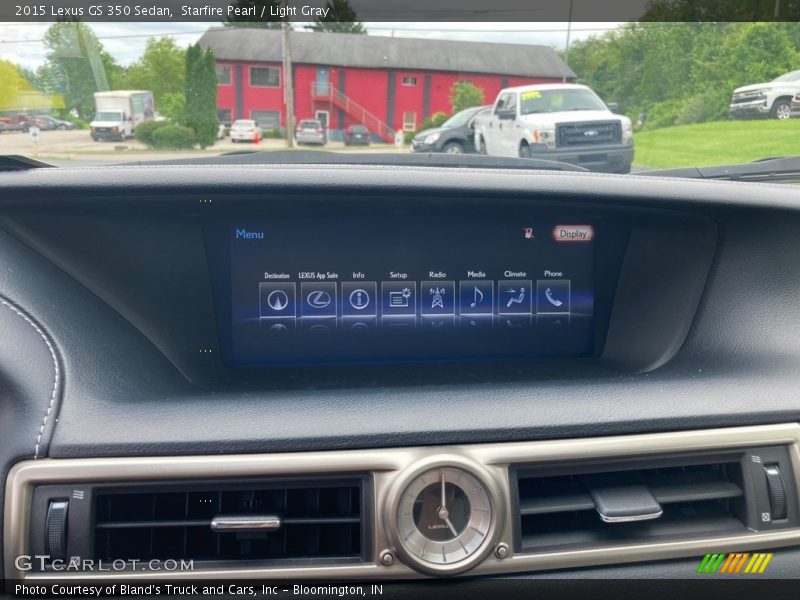 Starfire Pearl / Light Gray 2015 Lexus GS 350 Sedan