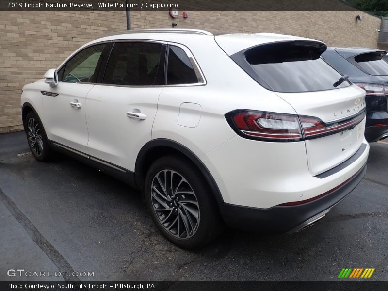 White Platinum / Cappuccino 2019 Lincoln Nautilus Reserve