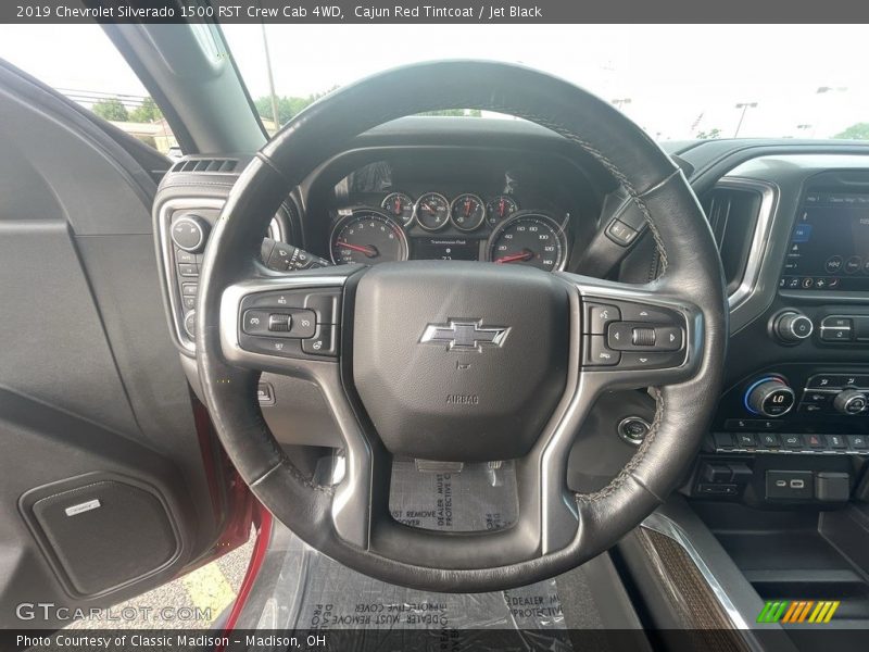 Cajun Red Tintcoat / Jet Black 2019 Chevrolet Silverado 1500 RST Crew Cab 4WD