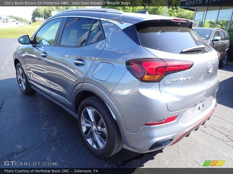 Satin Steel Metallic / Whisper Beige 2021 Buick Encore GX Preferred AWD